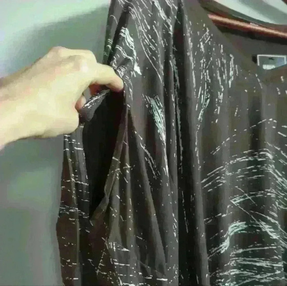 UNIQ | Brown Women's Oversized Dolman Sleeve Blouse Size  Medium - Picture 2 of 4